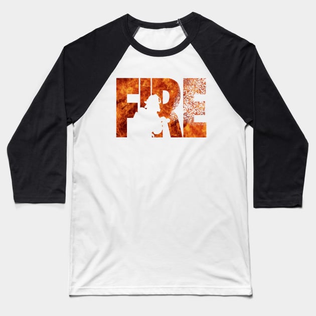 Firefighter Baseball T-Shirt by sibosssr